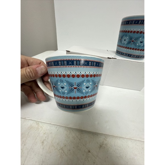Omni Hotels & Resorts Colab W/ Honey & Hank Mug Set Of 2 fair Isle hot chocolate - Picture 8 of 8